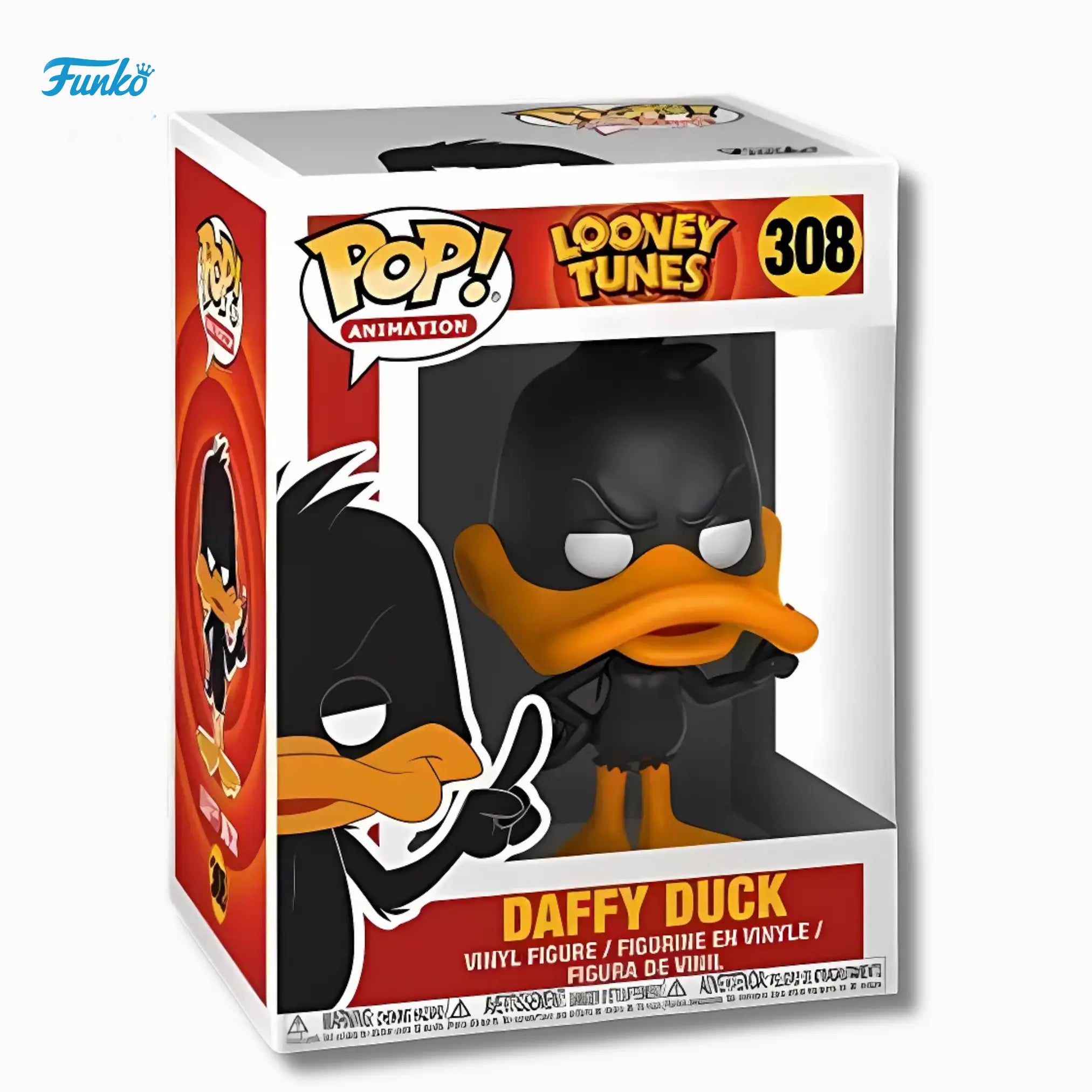 Funko Pop! Animation: Looney Tunes – Daffy Duck 308 (4 - Inch Vinyl Figure) - IBRELIA