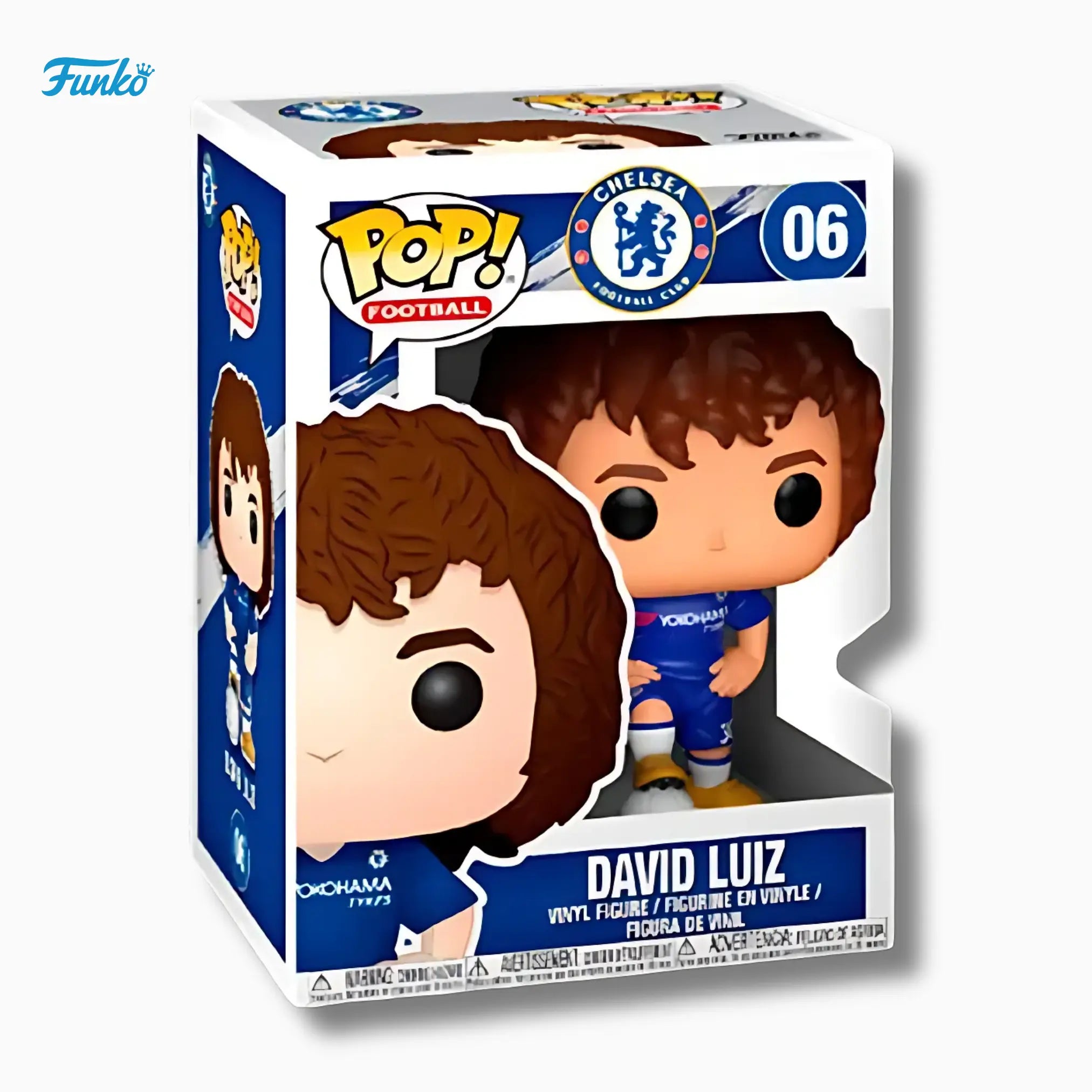 Funko Pop! Football: David Luiz 06 – Chelsea FC (4 - Inch Vinyl Figure) - IBRELIA
