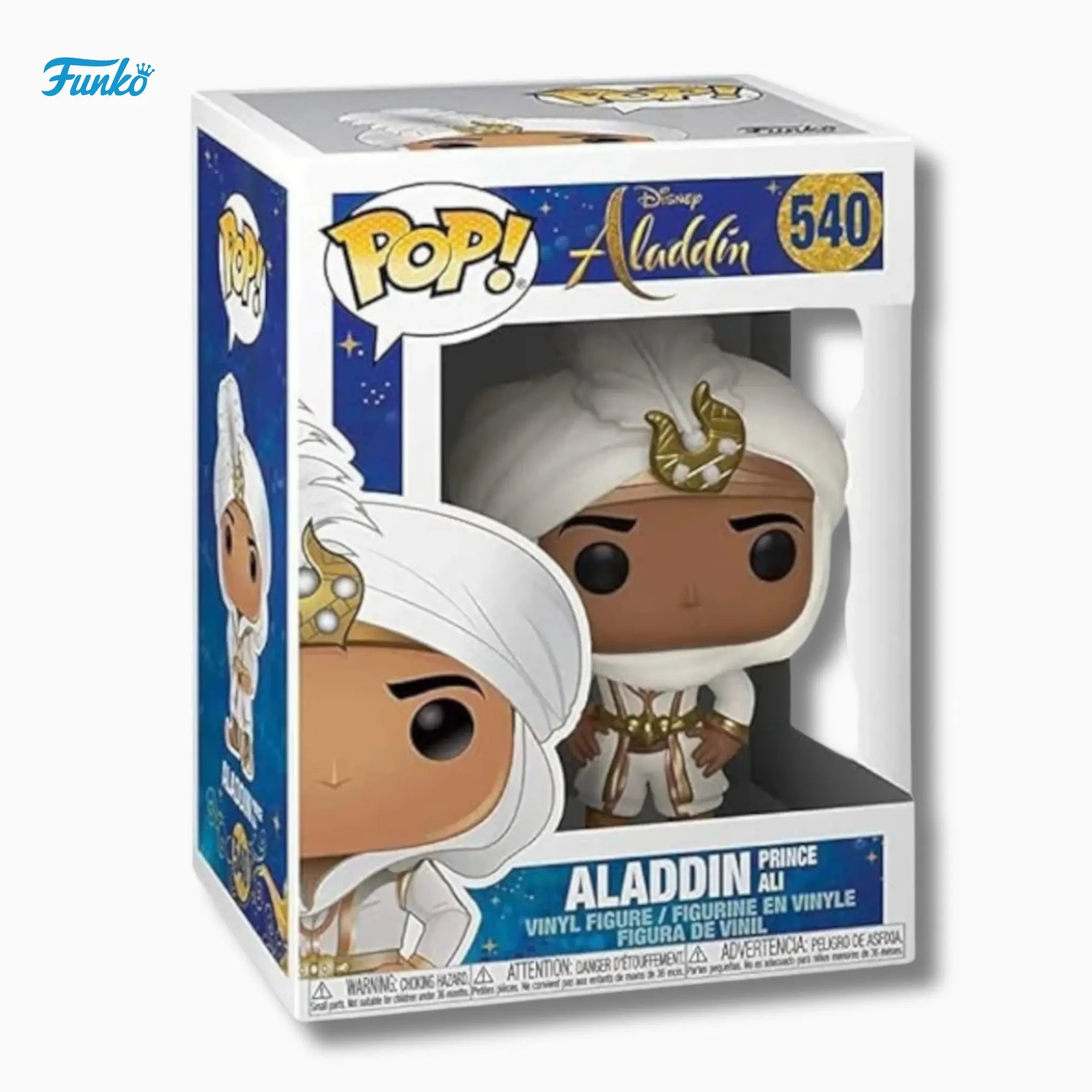 Funko Pop! Disney: Aladdin – Prince Ali 540 (4 - Inch Vinyl Figure) - IBRELIA