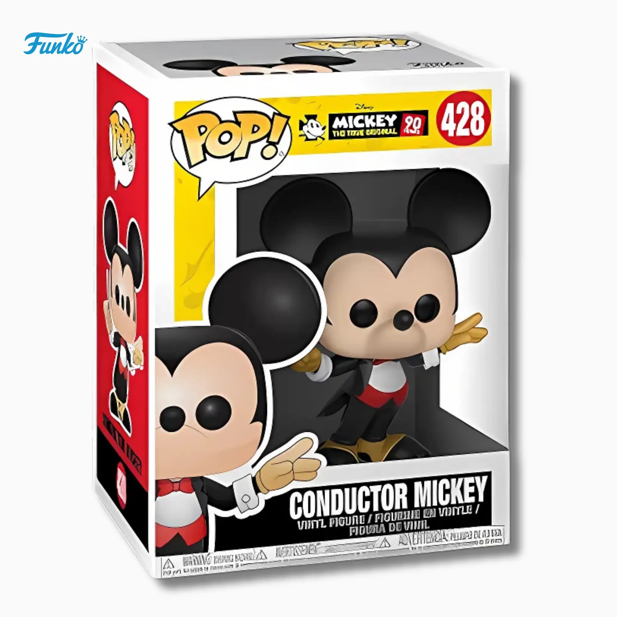 Funko Pop! Disney: Conductor Mickey 428 – 90 Years Mickey The True Original (4 - Inch) - IBRELIA