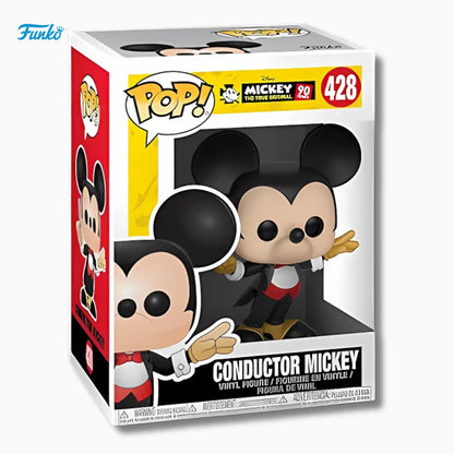 Funko Pop! Disney: Conductor Mickey 428 – 90 Years Mickey The True Original (4 - Inch) - IBRELIA
