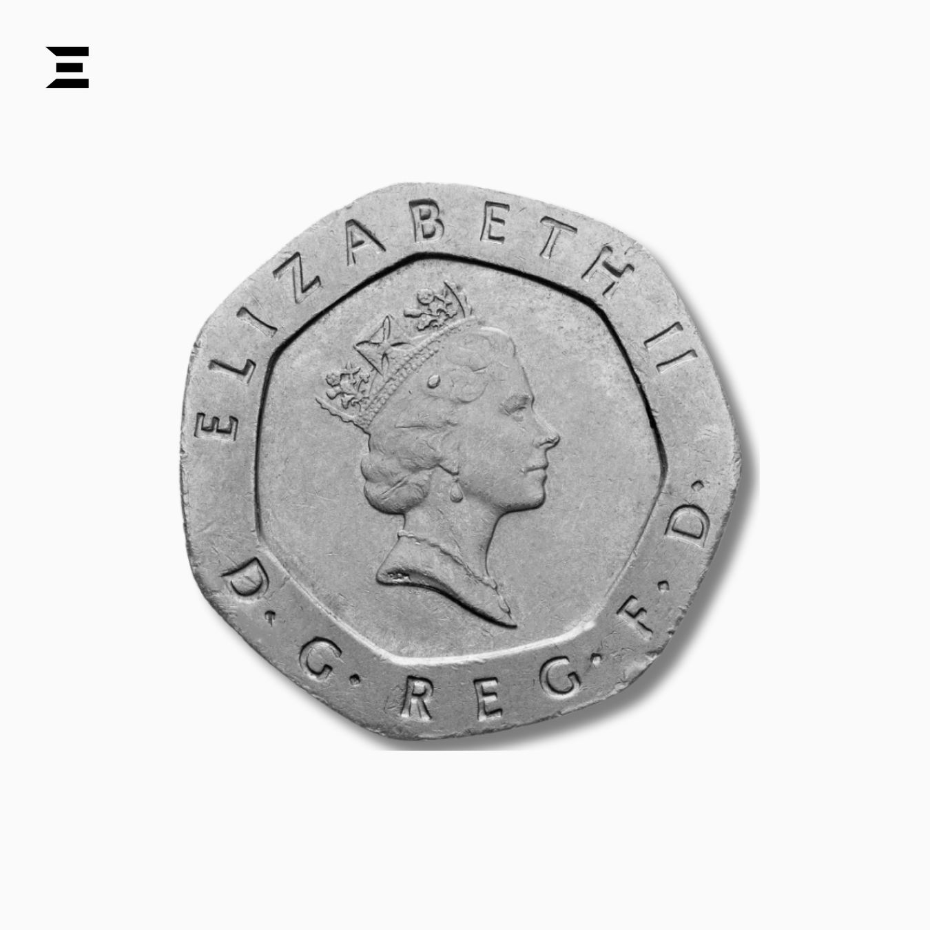 United Kingdom 20 Pence 1987 – Elizabeth II Collectible Coin IBRELIA
