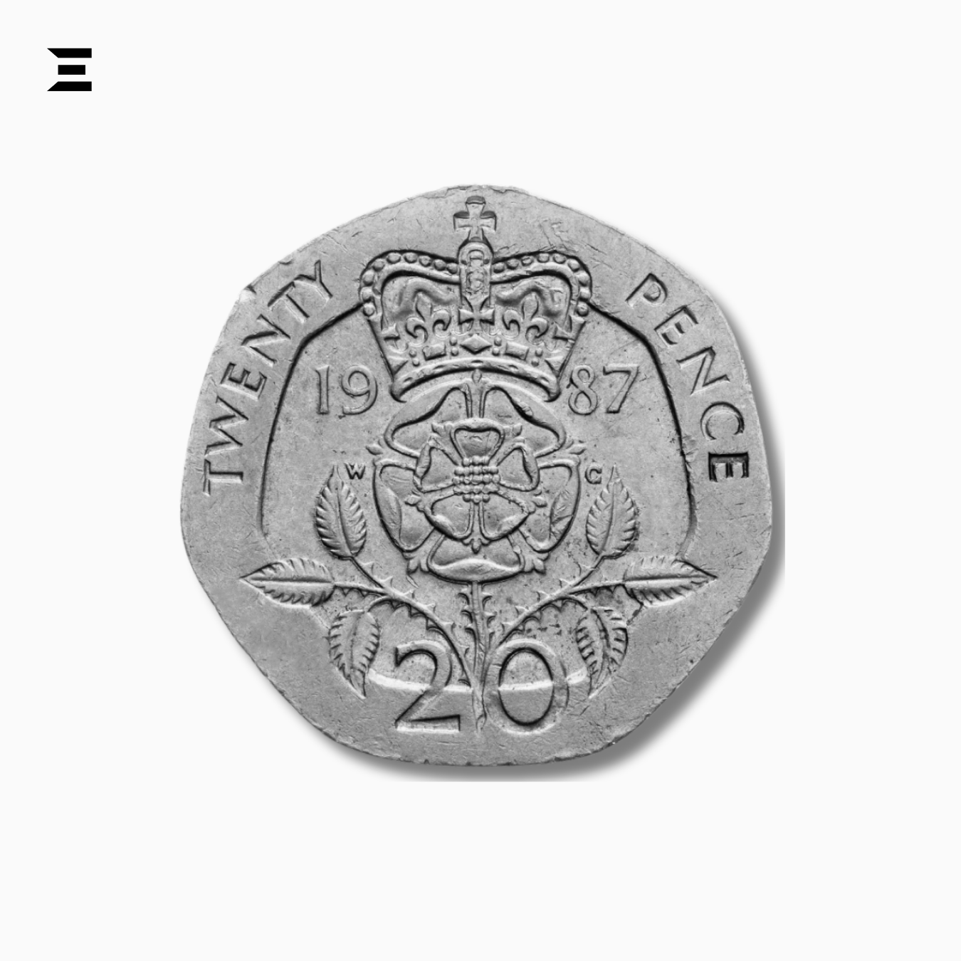 United Kingdom 20 Pence 1987 – Elizabeth II Collectible Coin IBRELIA