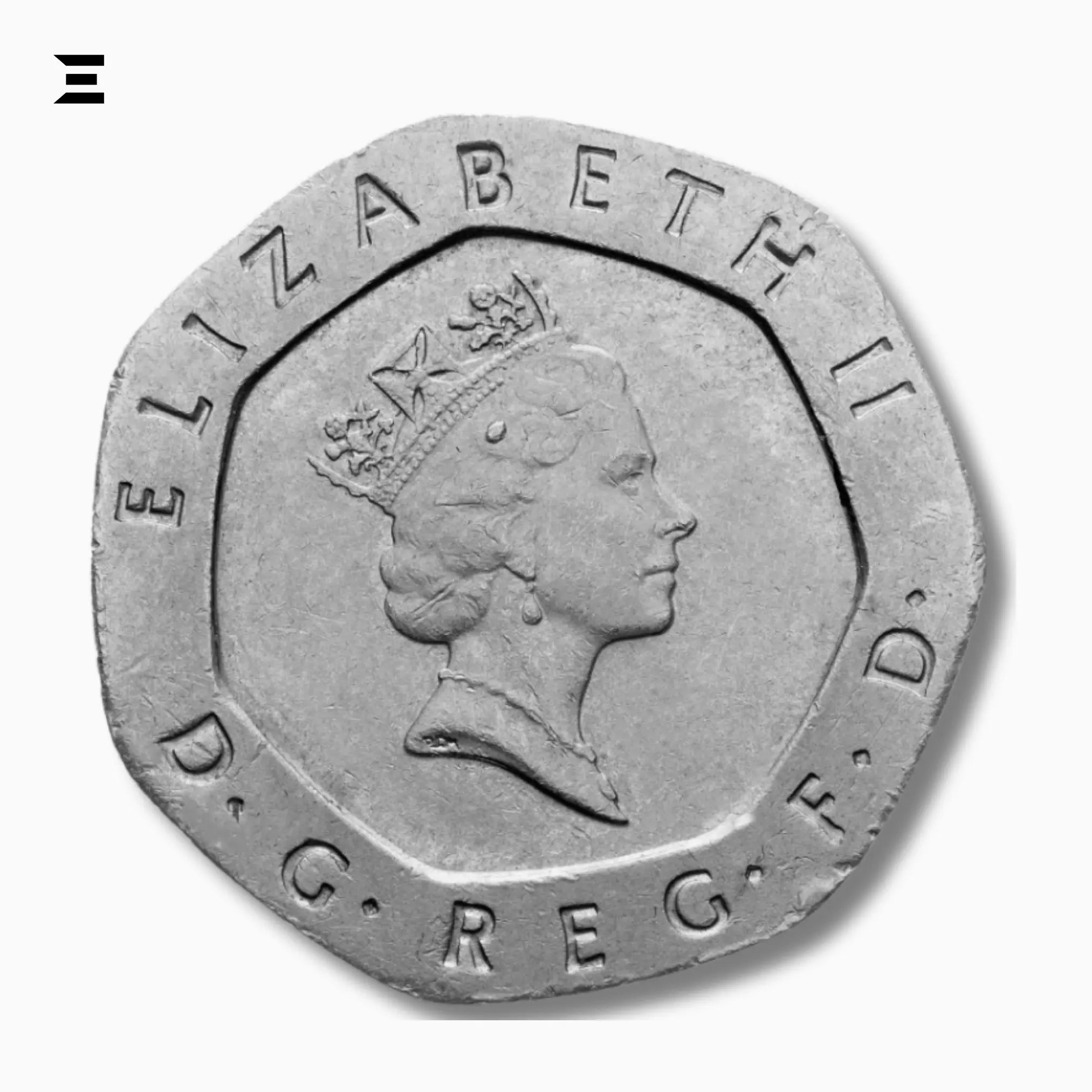 United Kingdom 20 Pence 1987 – Elizabeth II Collectible Coin - IBRELIA