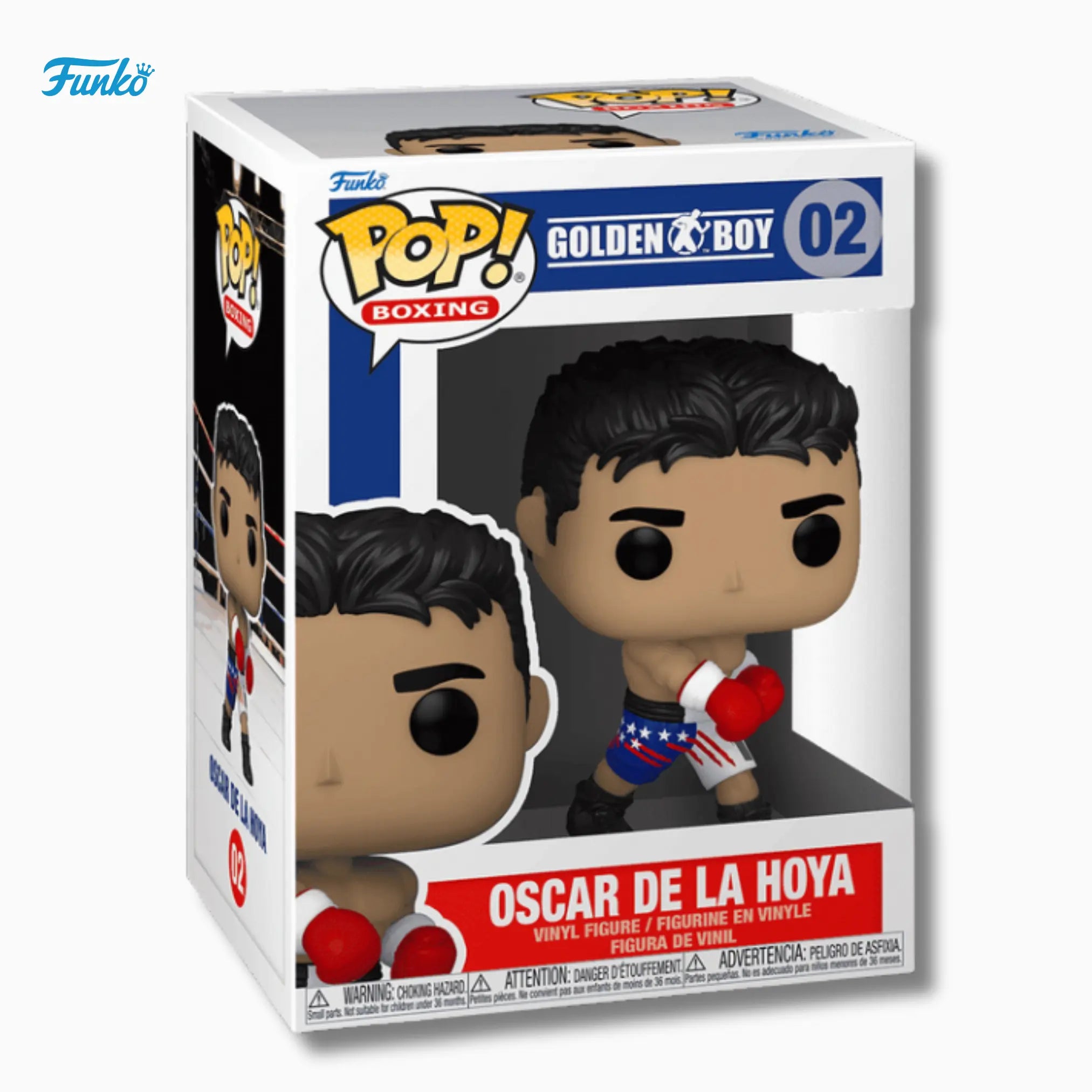 Funko Pop! Boxing: Oscar De La Hoya 02 – Golden Boy Vinyl Figure (4 - Inch) - IBRELIA