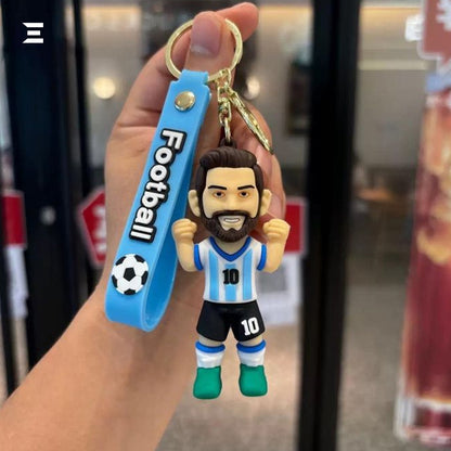 Lionel Messi Football Keychain – Cartoon Footballer Key Ring | IBRELIA™ IBRELIA