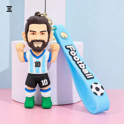 Lionel Messi Football Keychain – Cartoon Footballer Key Ring | IBRELIA™ IBRELIA