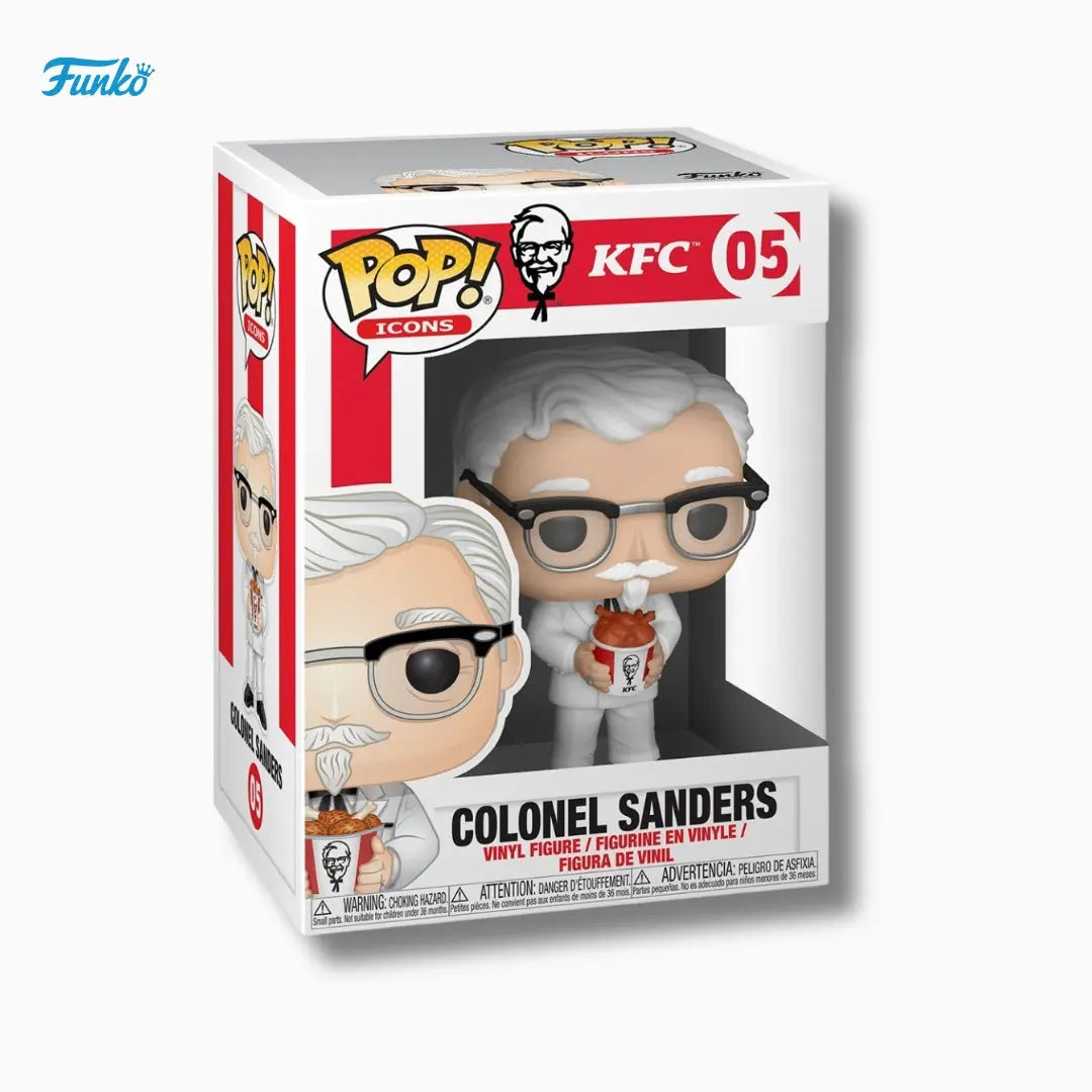Funko Pop Colonel Sanders vinyl figure in KFC packaging