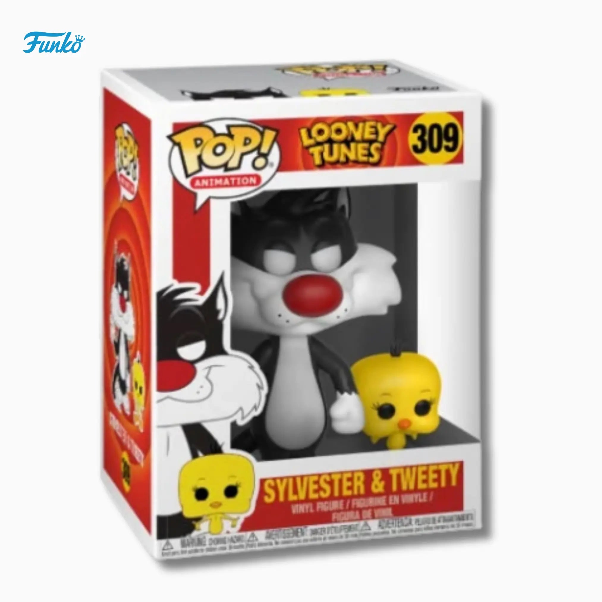 Funko Pop! Animation: Looney Tunes – Sylvester & Tweety 309 Vinyl Figure (4 - Inch) - IBRELIA