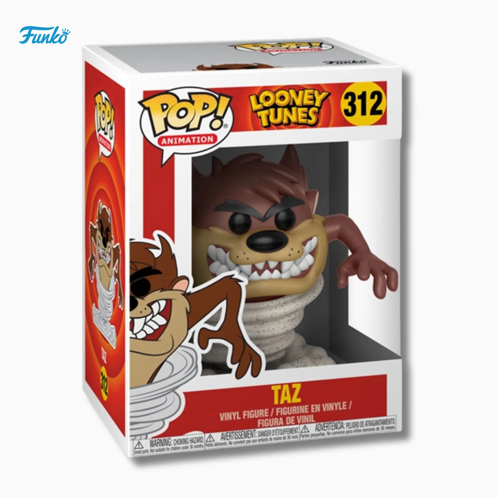 Funko Pop! Animation: Looney Tunes – Taz #312 Vinyl Figure (4-Inch) IBRELIA