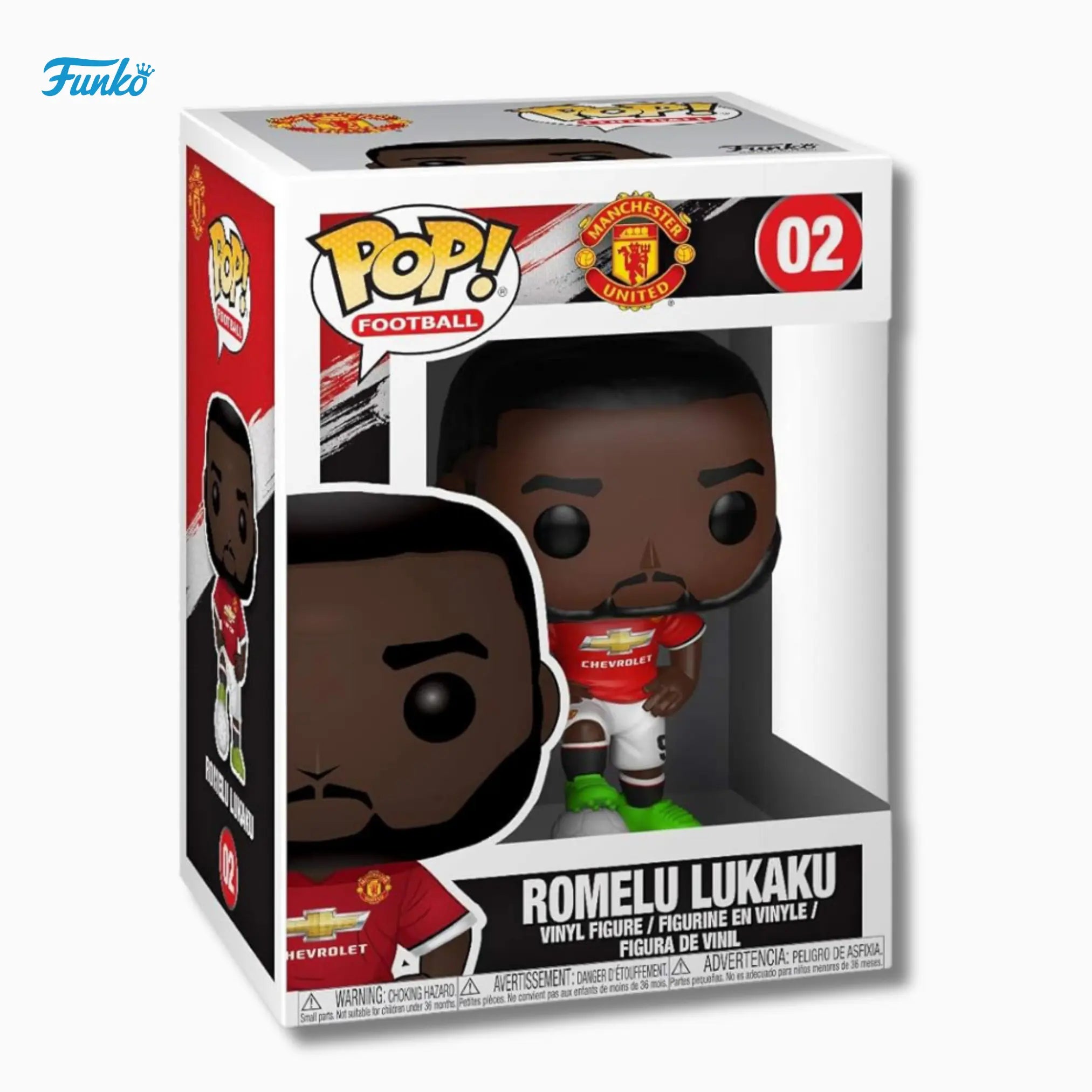Funko Pop! Football: Romelu Lukaku 02 – Manchester United Edition (4 - Inch) - IBRELIA