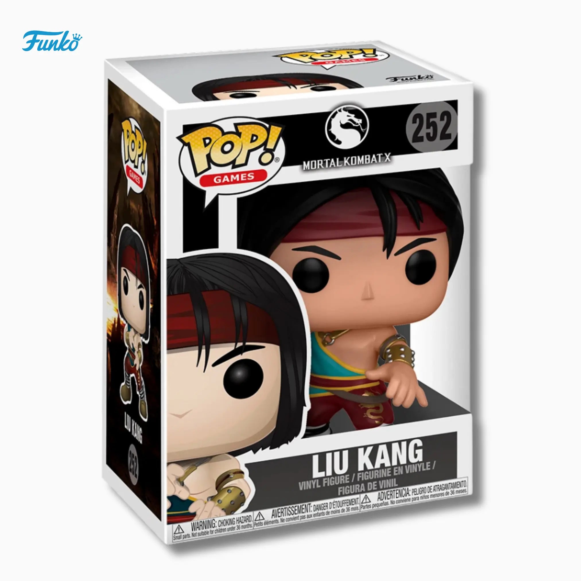 Funko Pop! Games: Mortal Kombat X – Liu Kang 252 (4 - Inch Vinyl Figure) - IBRELIA