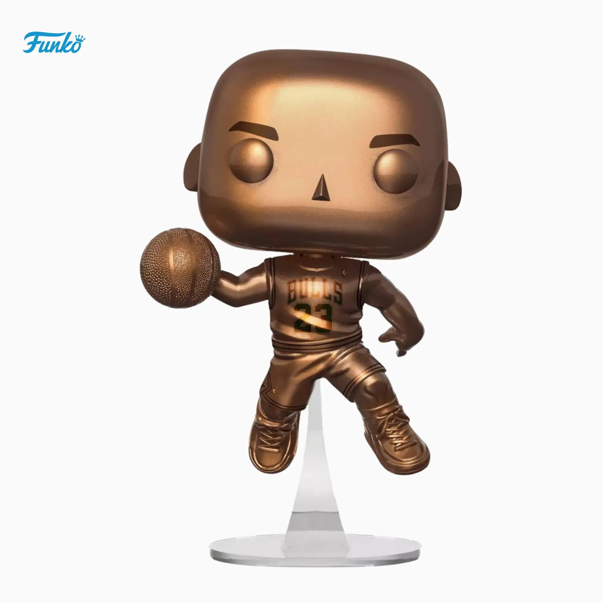 Funko Pop! Basketball: Michael Jordan 54 (Gold Chrome Special Edition – 4 - Inch Vinyl Figure) - IBRELIA