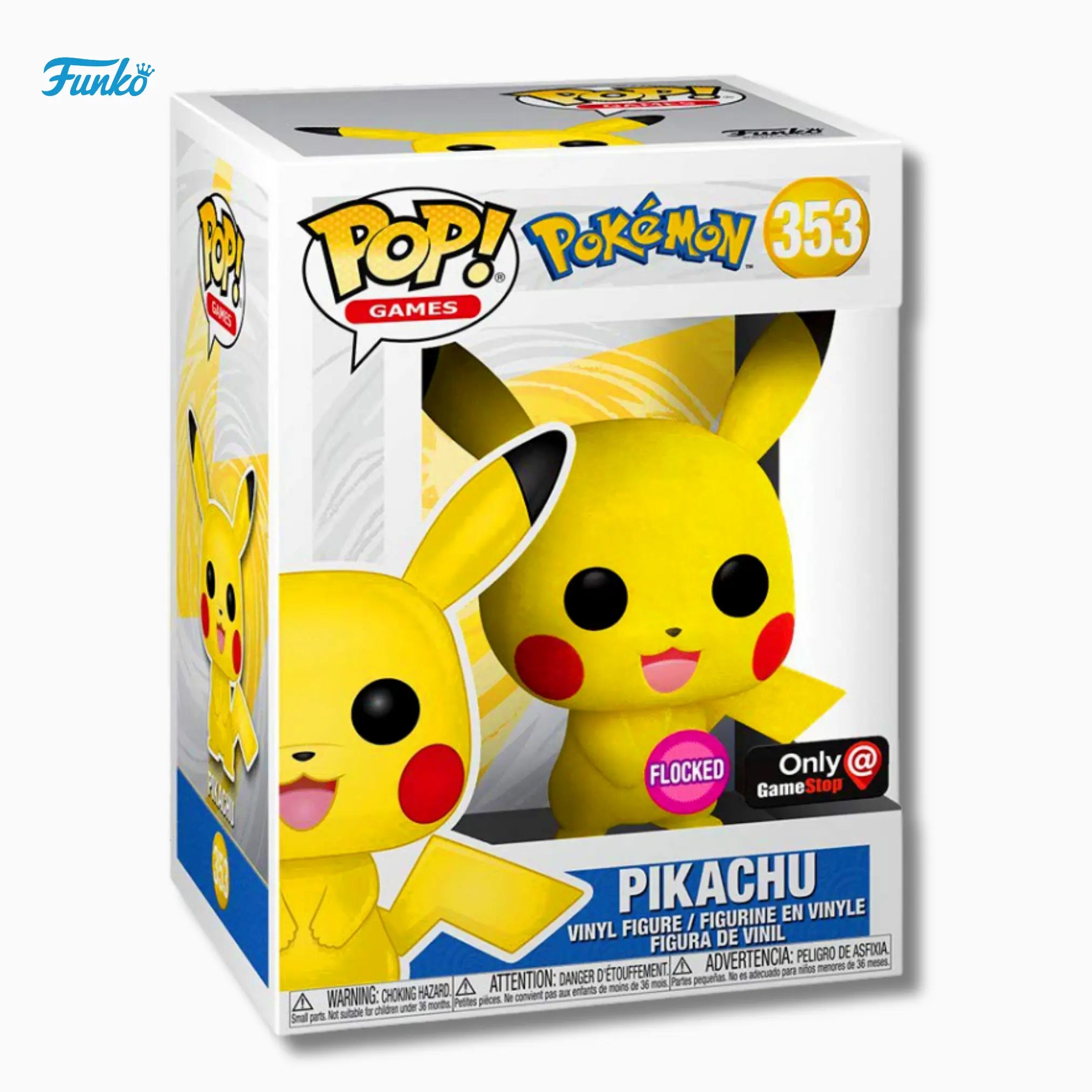 Funko Pop! Pokémon: Flocked Pikachu #353 – GameStop Exclusive (4-Inch) IBRELIA