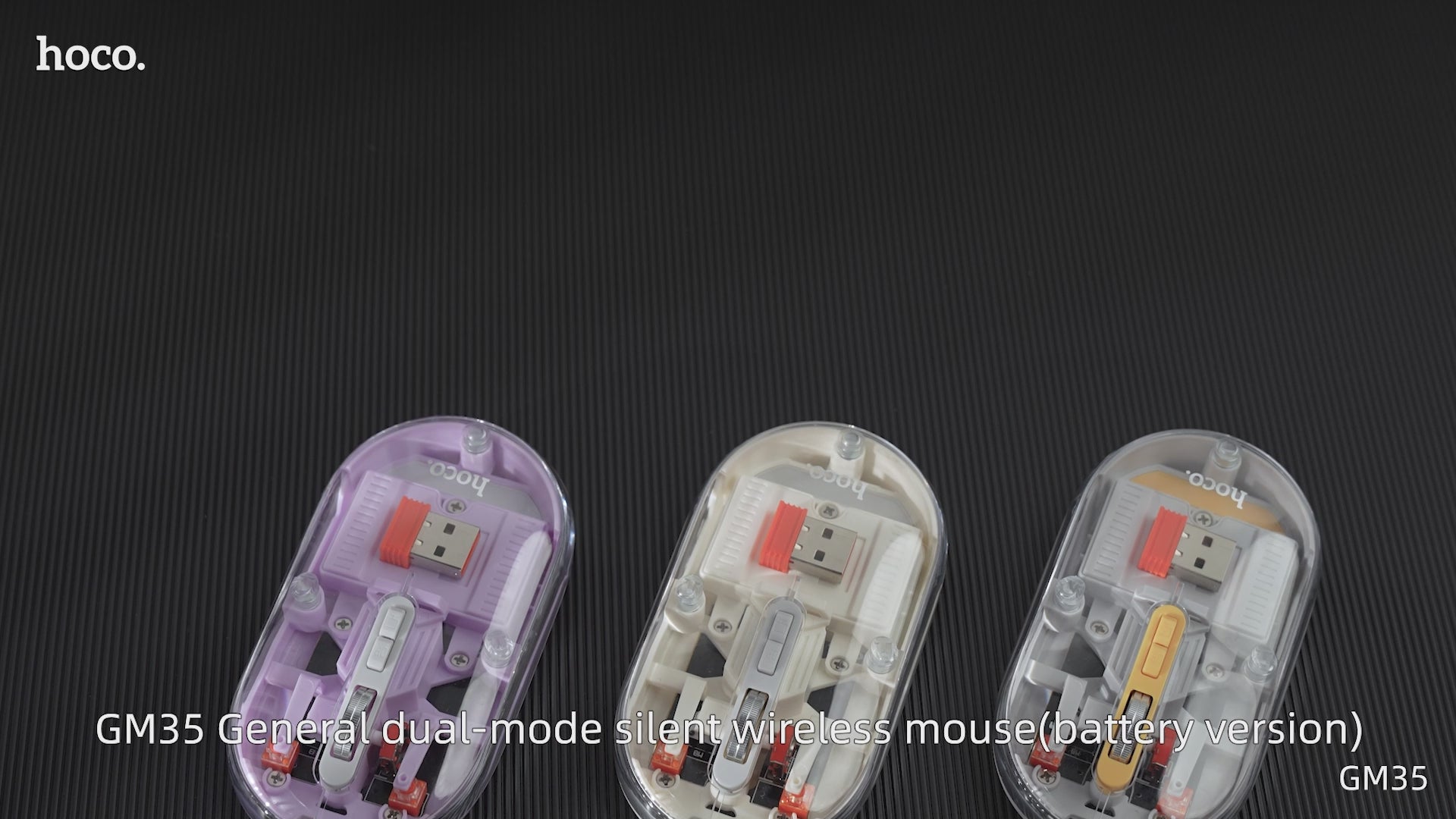 Hoco GM35 Magnetic Silent Transparent Cover Wireless Mouse (BT + 2.4G Dual-Mode) – IBRELIA™