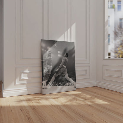 Muhammad Ali Knockout Punch – 4K Ultra Wrap Frame Wall Art in Pakistan | IBRELIA™