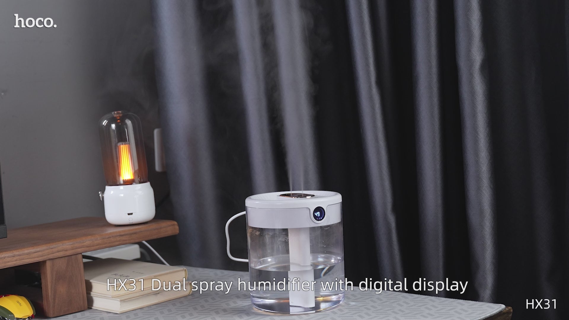 HOCO HX31 – Dual Spray Digital Nano Humidifier (1.4L Tank, Real-Time Humidity Display) – HOCO | IBRELIA™