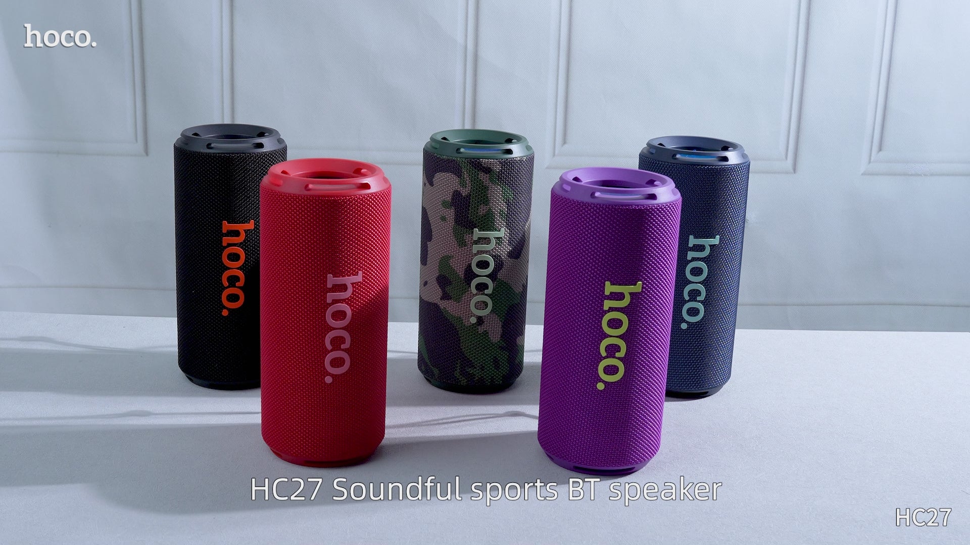 HOCO HC27 Soundful Sports Bluetooth Speaker | 16W (8W×2) Powerful Bass | Outdoor Portable Wireless Speaker | IBRELIA™