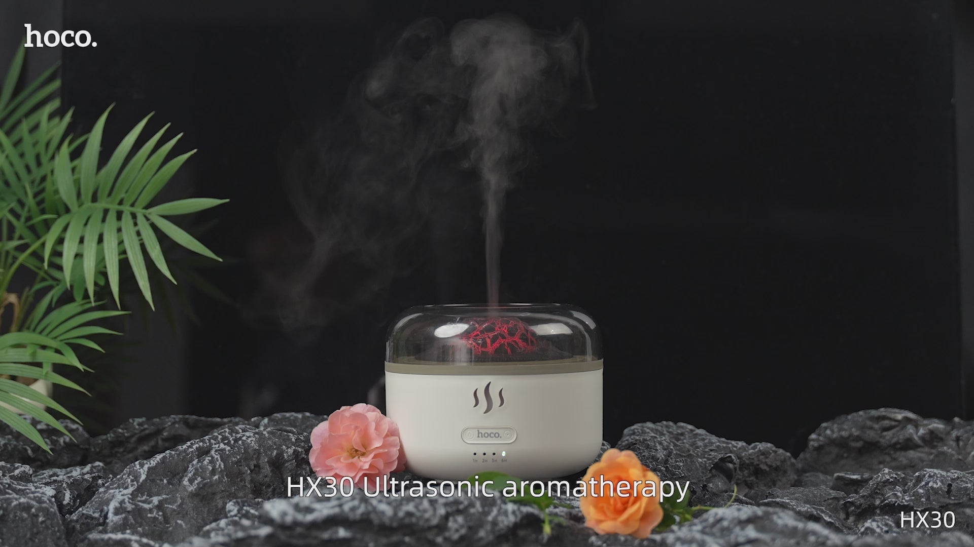 HOCO HX30 – 2-in-1 Ultra-Quiet Ultrasonic Aromatherapy Humidifier (Flame Effect | 160ml Tank) – HOCO | IBRELIA™