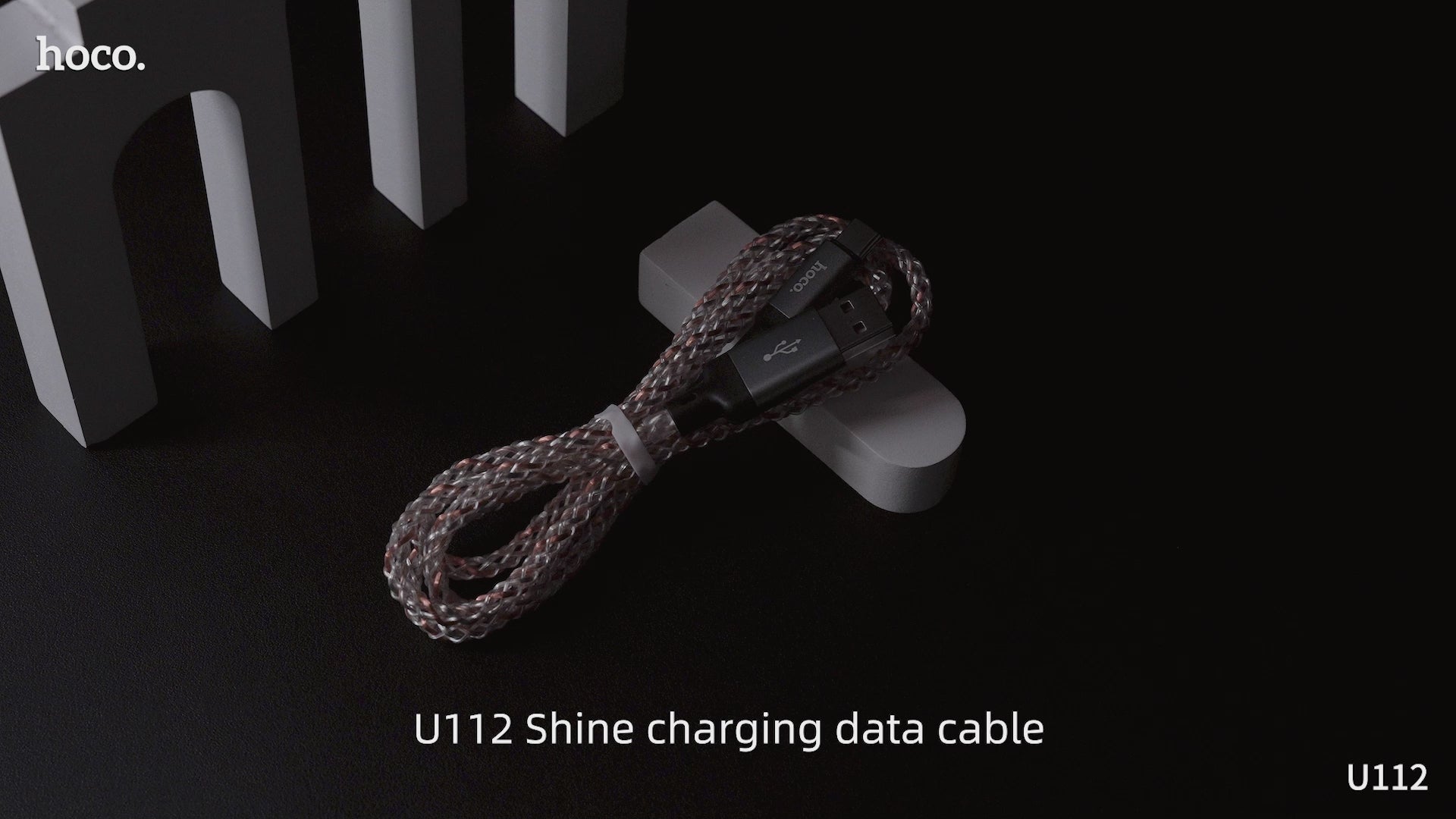 HOCO U112 Shine LED 3A Charging Data Cable (USB-A to Type-C) | IBRELIA™