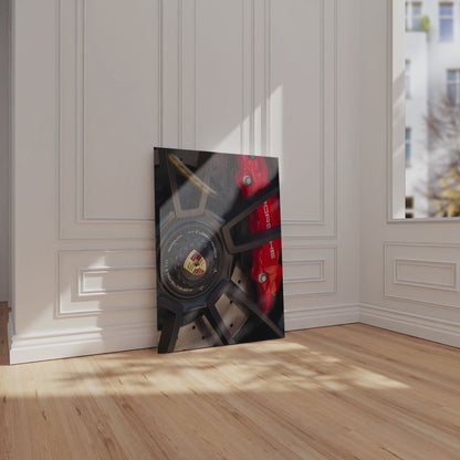 Porsche Brake Disc 4K Ultra Wrap Frame Wall Art in Pakistan | IBRELIA™