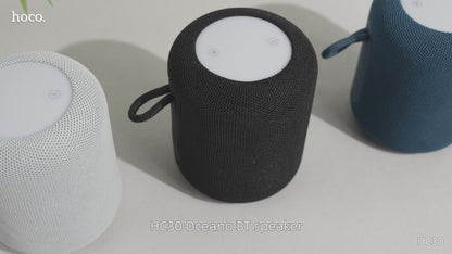 HOCO HC30 Oceano Bluetooth Speaker | 5W Bass Sound | RGB LED Touch Panel | Portable Wireless Speaker | IBRELIA™