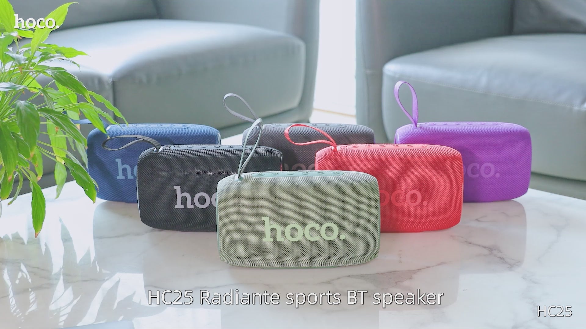 HOCO HC25 Radiante Sports Bluetooth Speaker | 20W Powerful Bass (10W×2) | 4000mAh Battery | Outdoor Wireless Speaker | IBRELIA™