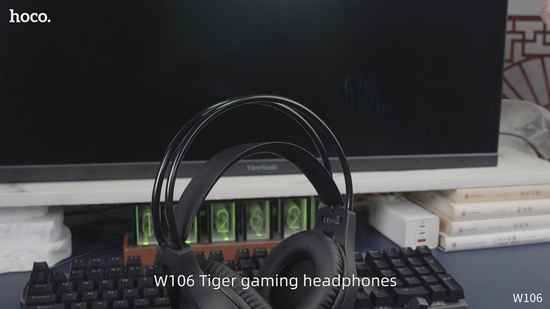 HOCO W106 Gaming Headphones – 50mm Drivers, Dual 3.5mm Plug | IBRELIA™