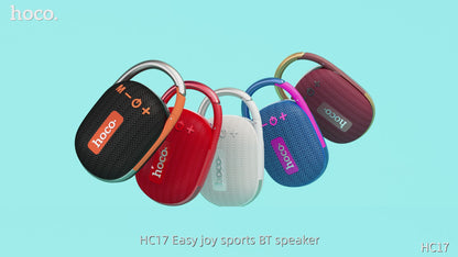 HOCO HC17 Easy Joy Sports BT Speaker | Portable Clip-On Mini Speaker | 5W Power | TWS Support | IBRELIA™