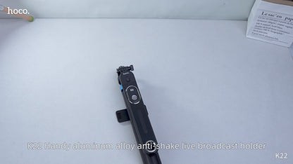 HOCO K22 Quadropod Live Broadcast Tripod – 1.75m Height + Bluetooth Remote | IBRELIA™