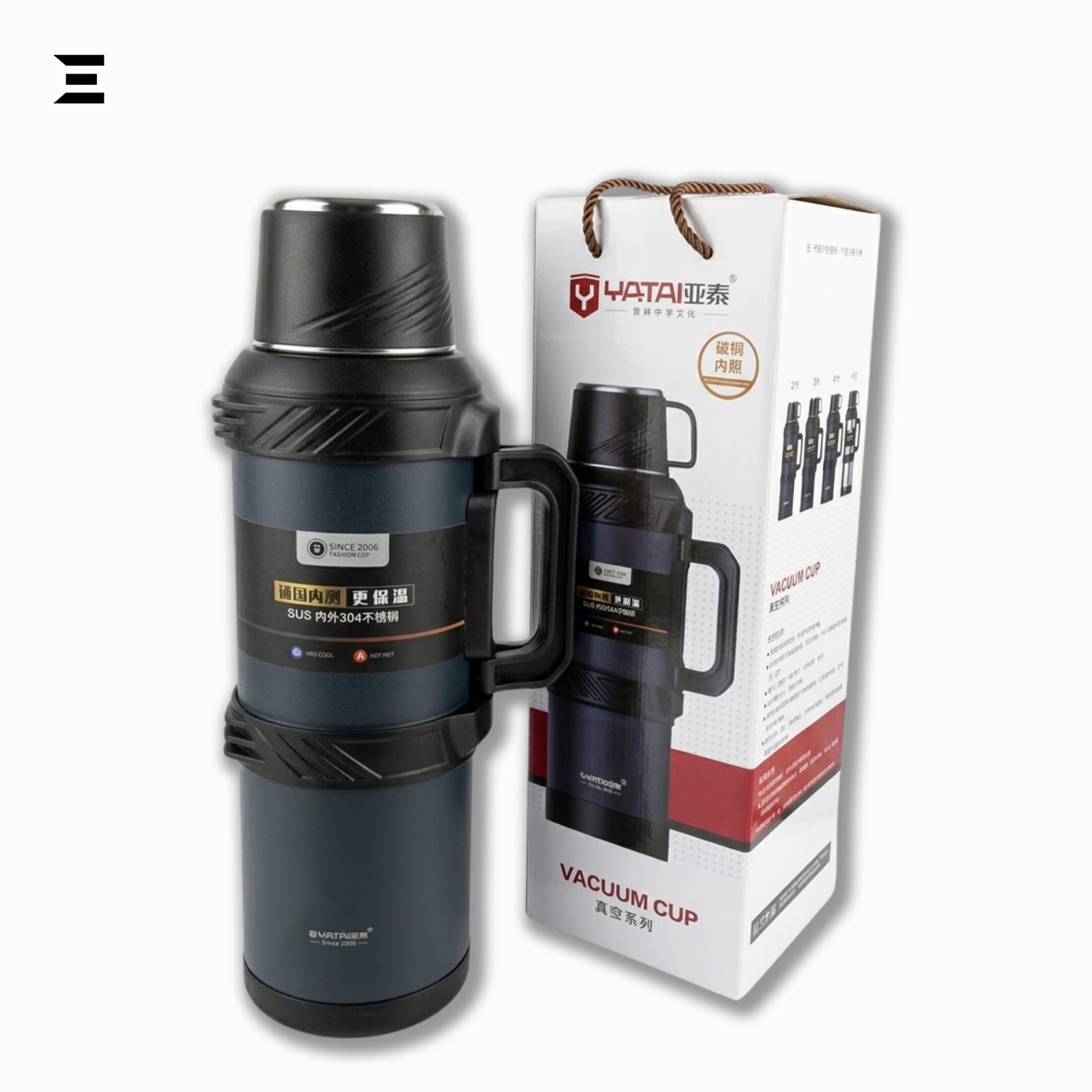 Yatai 4L Vacuum Insulated Thermos Flask with Cup & Handle – Outdoor Travel Bottle | IBRELIA™ IBRELIA