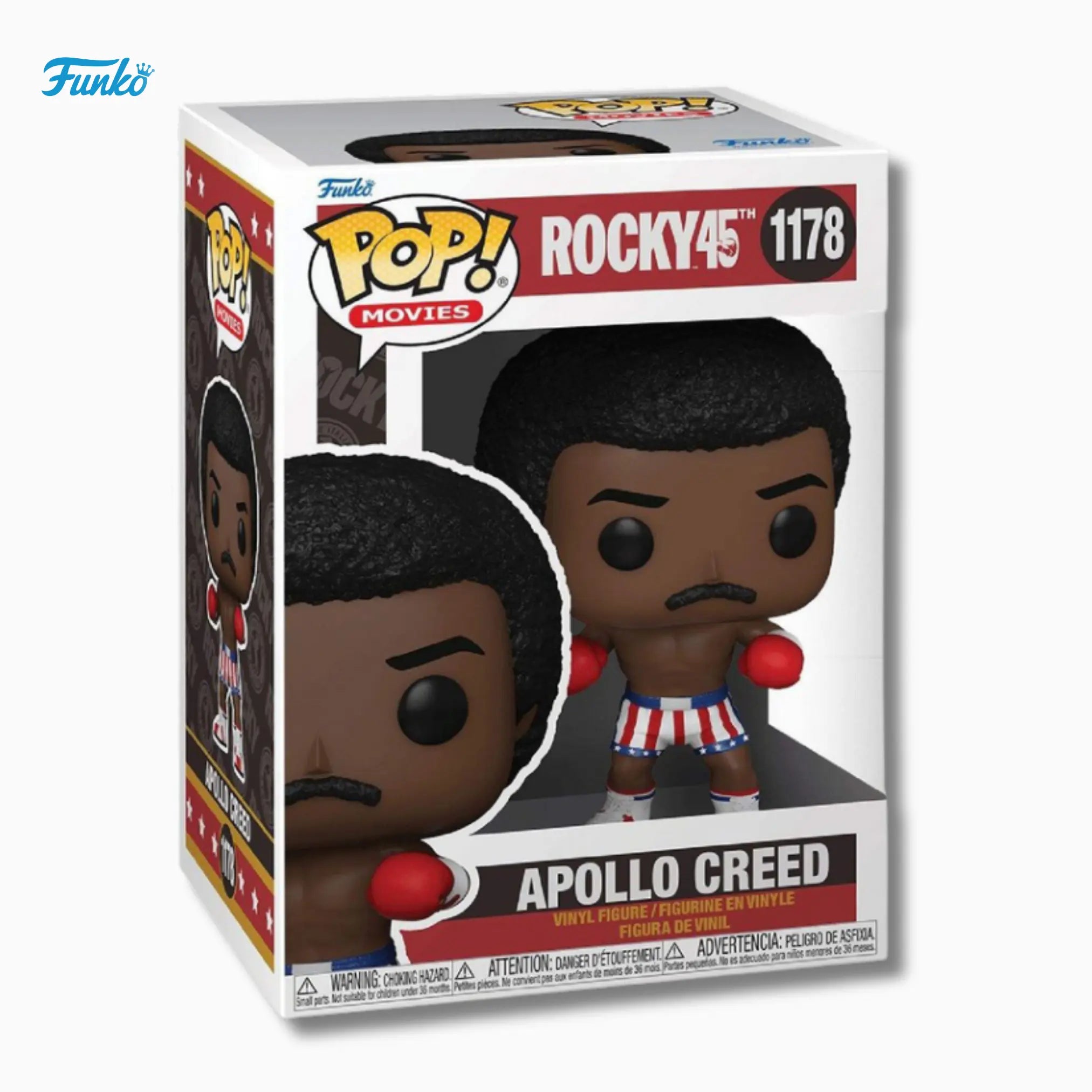 Funko Pop! Movies: Apollo Creed #1178 – Rocky 45th Anniversary Edition (4-Inch) IBRELIA