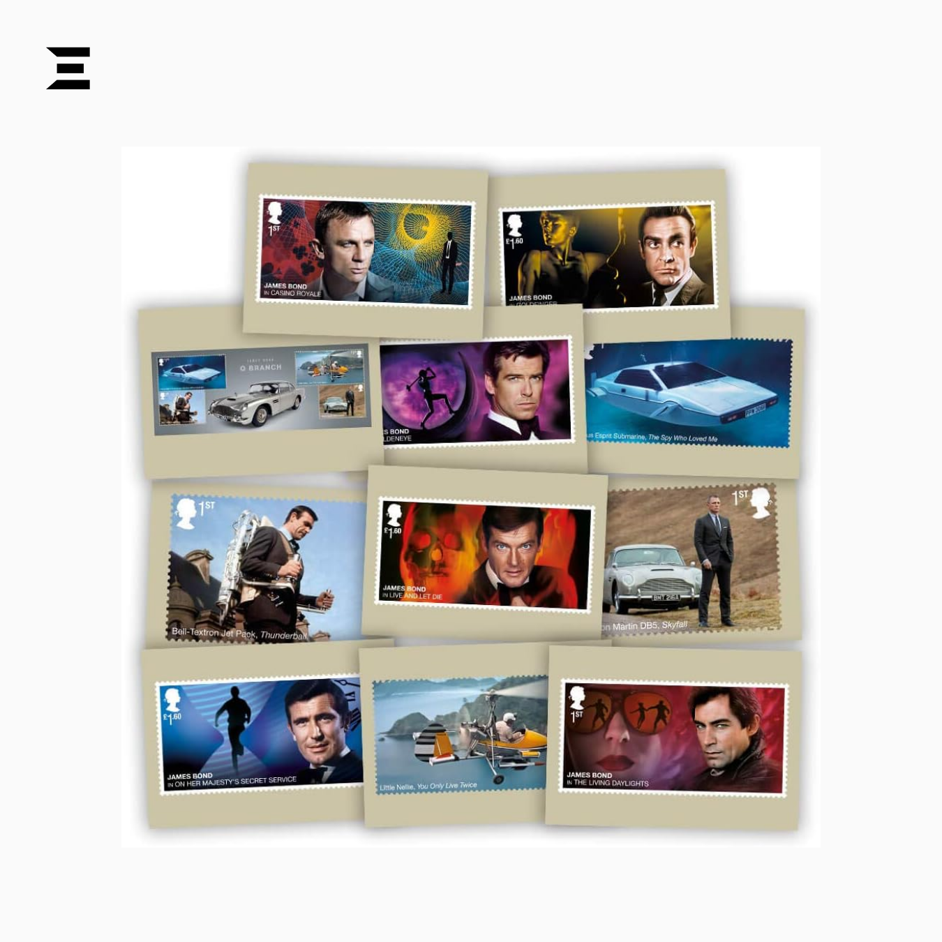Royal Mail James Bond Post Cards Collection | 11-Card Souvenir Set IBRELIA