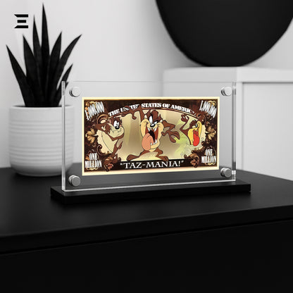 Premium Magnetic Acrylic Frame with Black Base – Taz "TAZ-MANIA! Million Dollar Edition" IBRELIA